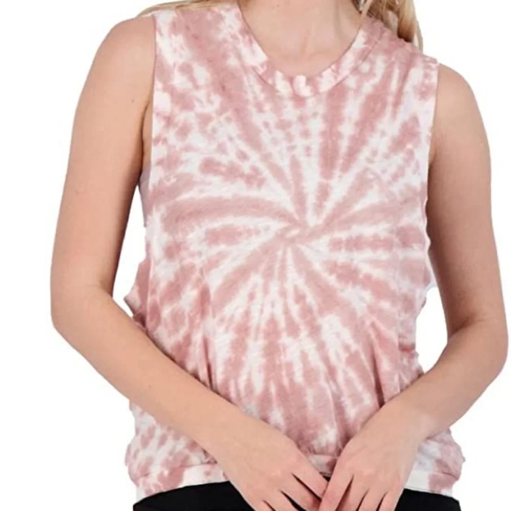 NWT FREE PEOPLE Love Tank Tie Dye in Fireside Combo Size Medium - Picture 3 of 16